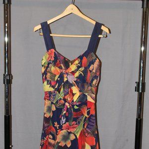 Ted Baker Navy Floral Dress Size 1